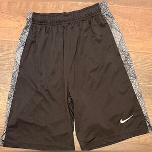 Nike Boy’s Black and Gray Athletic Shorts